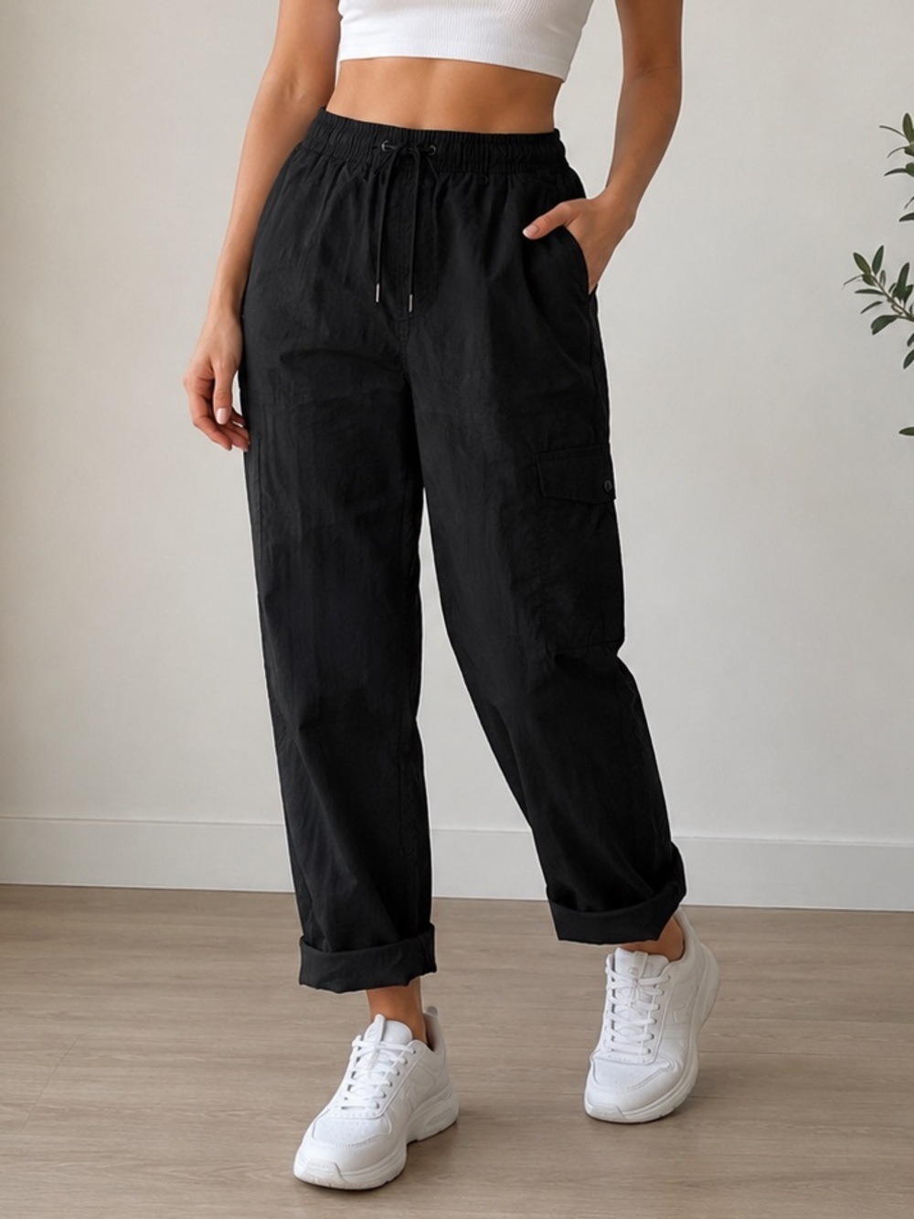 GAP Nylon Utility Pants Sz M Tall Unisex